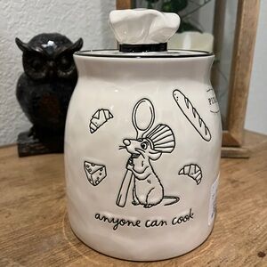 Rae Dunn Ratatouille Canister “anyone can cook”